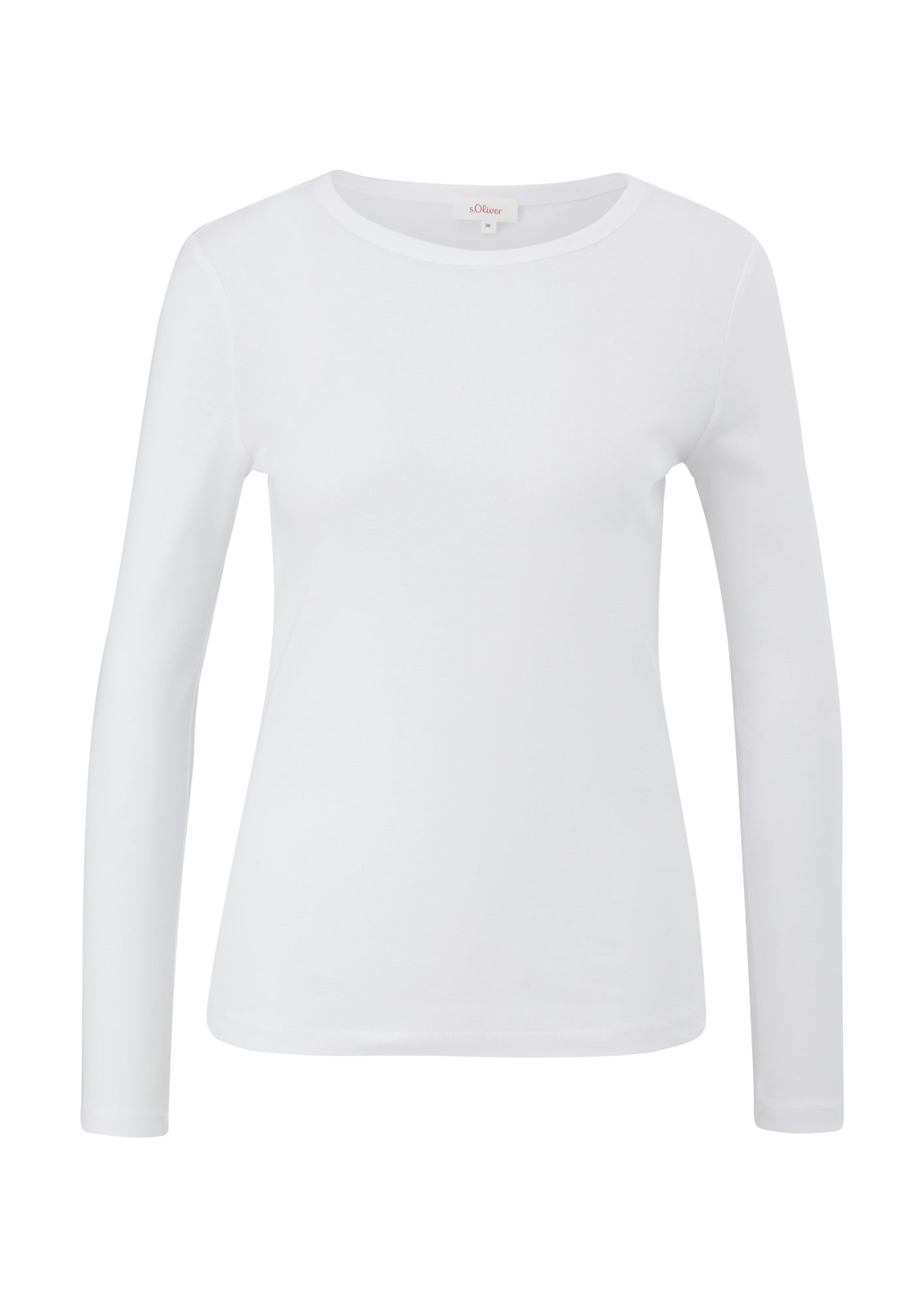 s.Oliver Langarmshirts  weiß