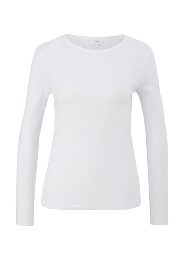 Longsleeve mit Rippstruktur