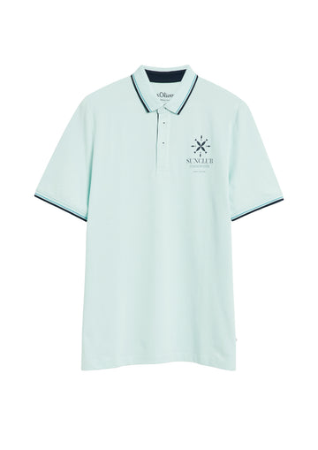 Polo-Shirt mit Kontrast-Details