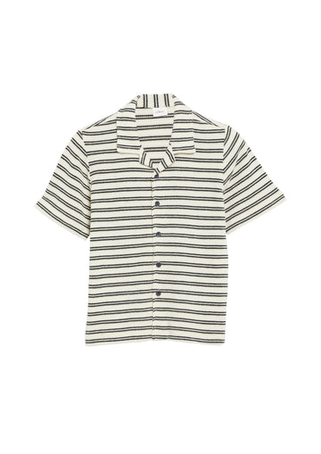 Polohemd aus Strickjersey mit Streifenmuster
