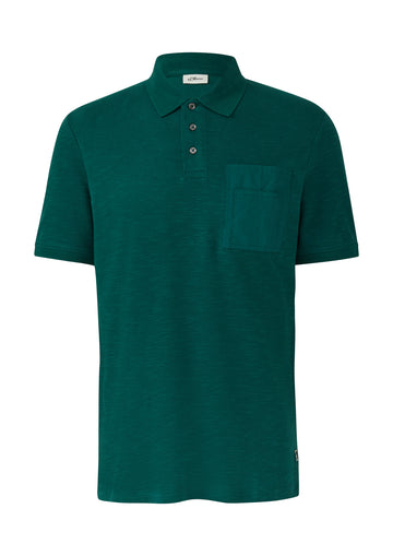 Poloshirt aus strukturiertem Jersey