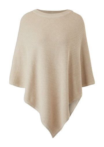 Poncho aus Baumwollmix