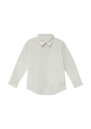 Popeline-Hemd mit All-over-Print