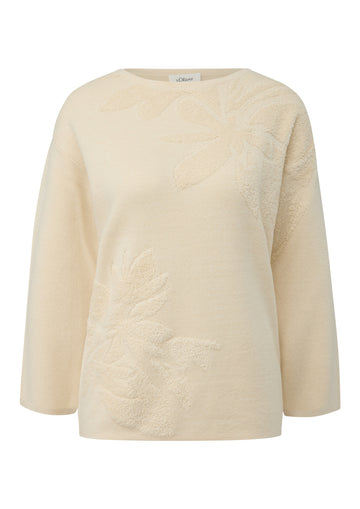 Pullover mit dekorativem Strickmuster