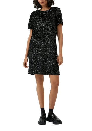 Samtkleid mit Pailletten