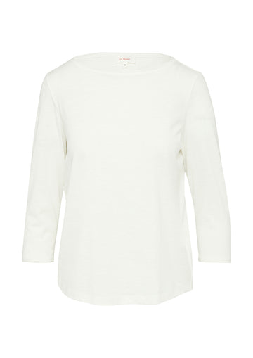 Shirt mit Flammgarnstruktur