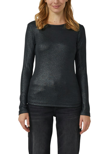 Shirt mit Glitzer-Effekt