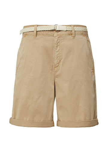 Shorts mit geflochtenem Gürtel