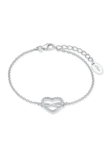 Silber-Armband Herz/Infinity