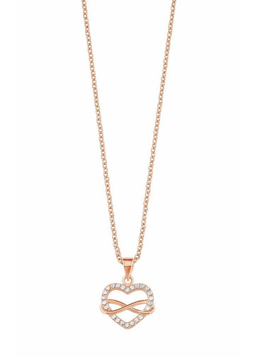 Silber-Halskette Herz/Infinity