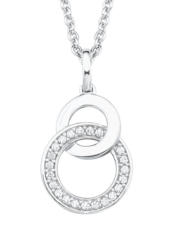 Silberkette Kreise mit Zirkonia
