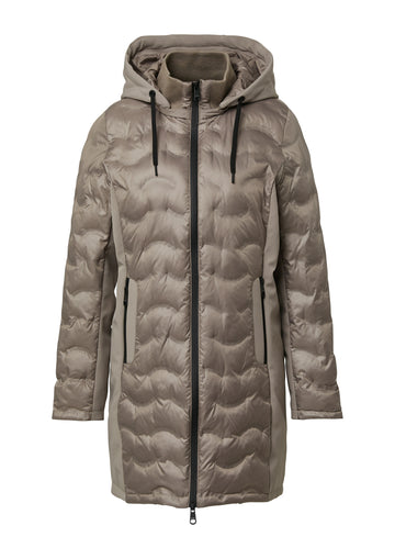 Softshell-Mantel mit Stehkragen