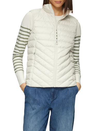 Steppweste mit Stehkragen