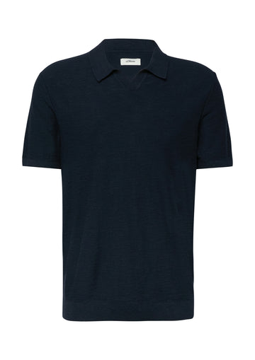 Strick-Poloshirt