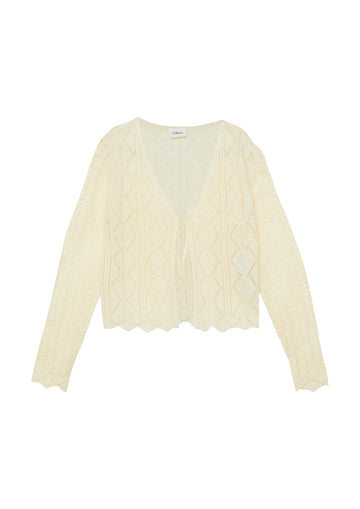 Strickjacke mit Ajourmuster