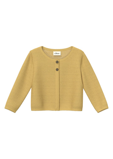 Strickjacke mit Ajourmuster