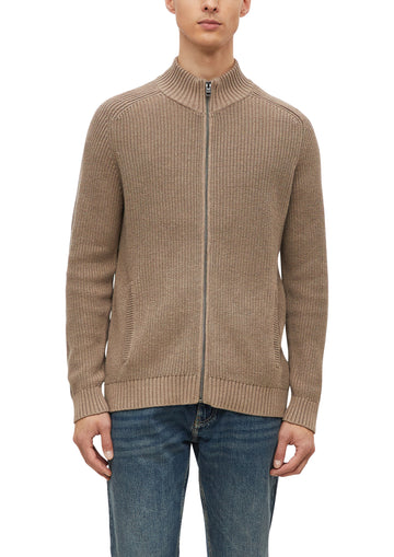Strickjacke mit Stehkragen