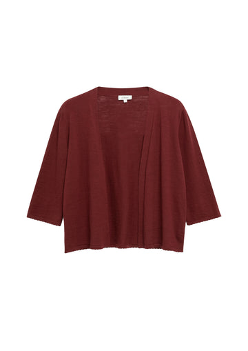 Strickjacke mit Zierkante