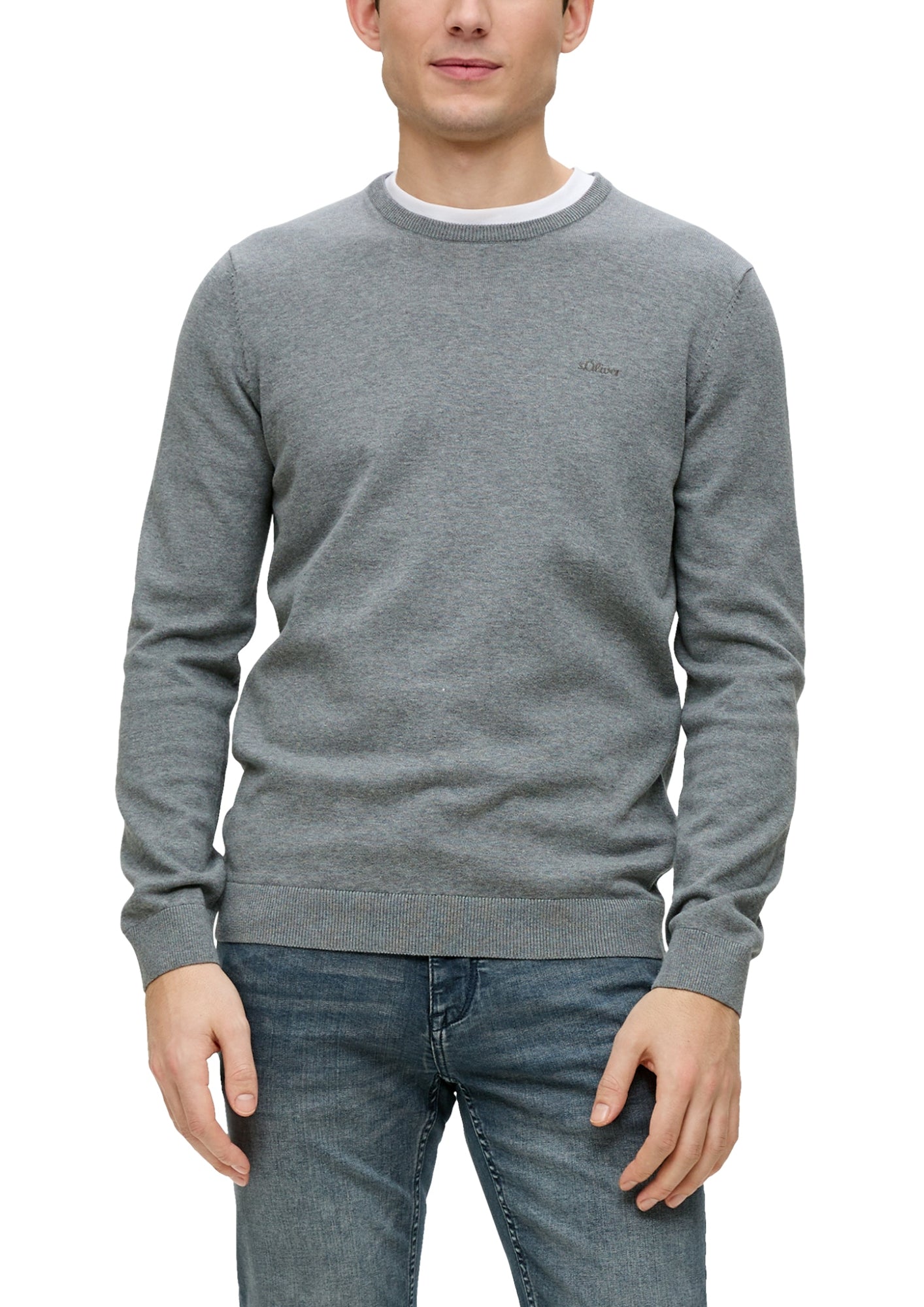 s.Oliver Pullover  hellgrau