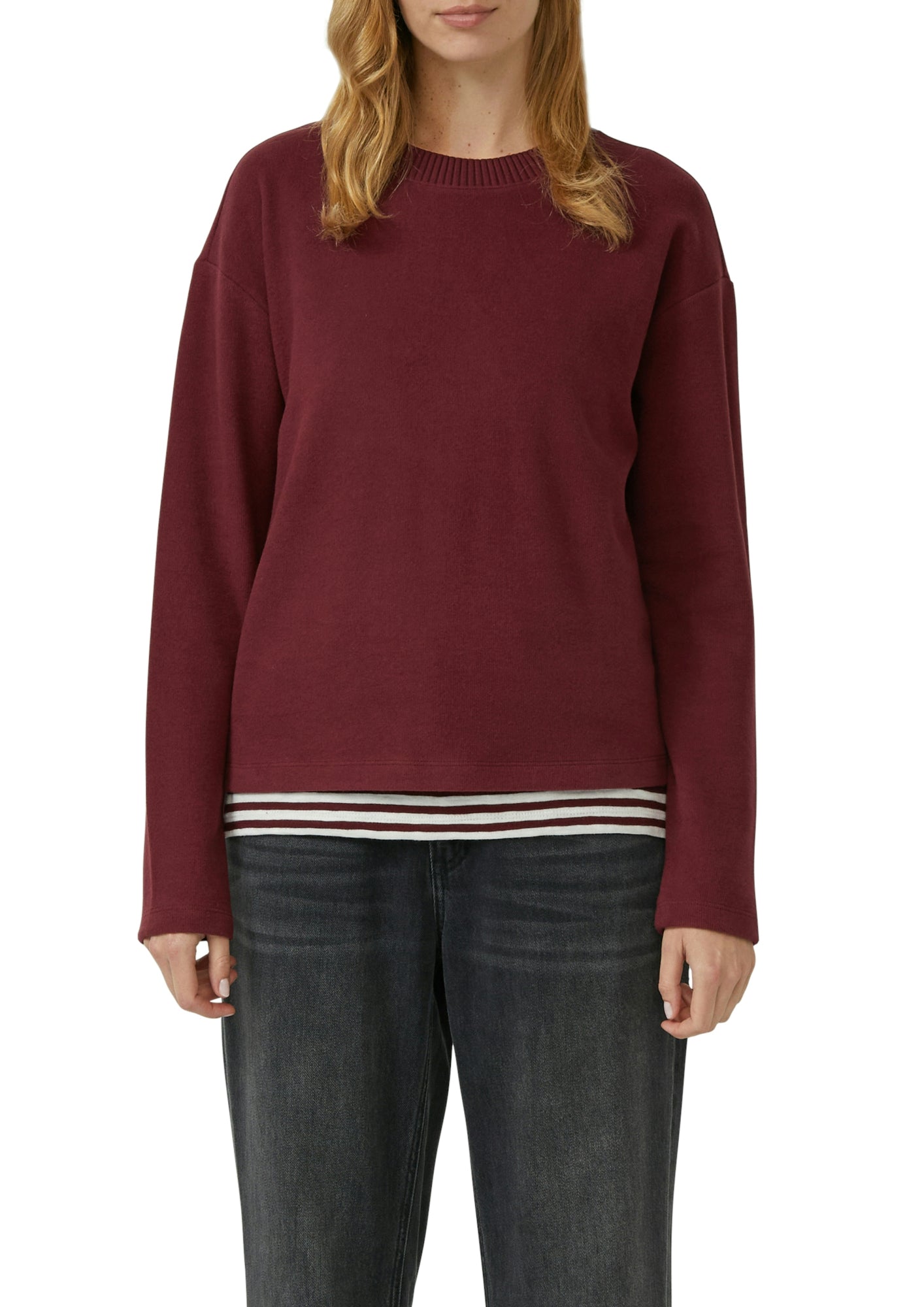 s.Oliver Sweatshirts  dunkelrot