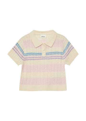 Strickpullover kurzarm