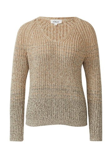 Strickpullover mit Farbverlauf