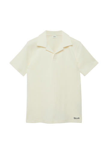 Strukturiertes Poloshirt