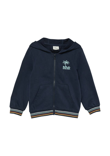 Sweatjacke mit Stickerei