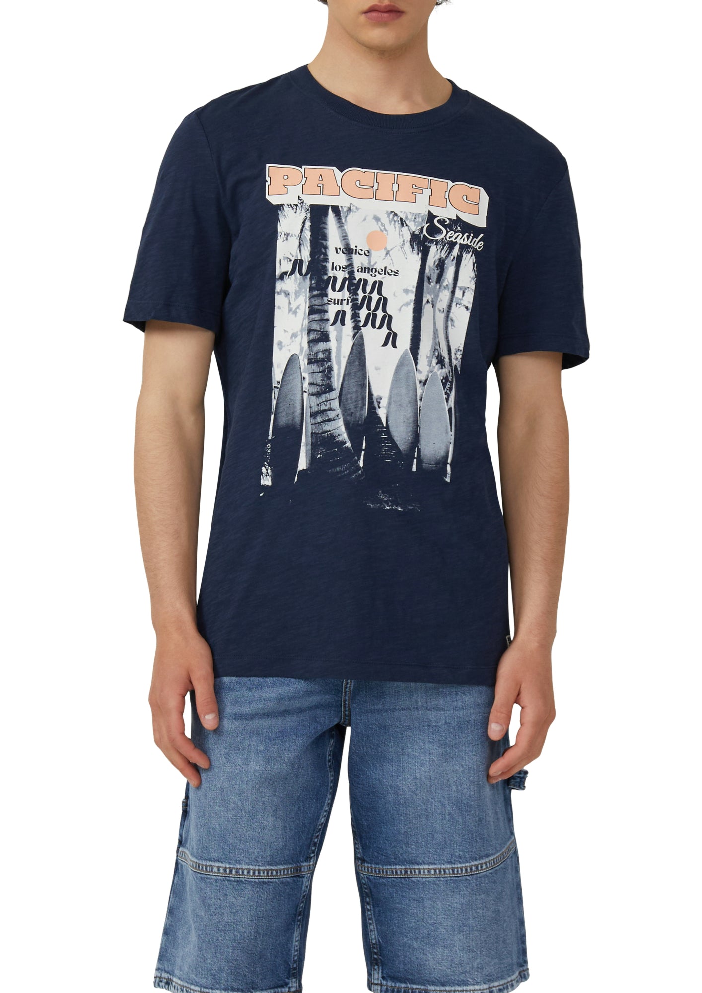 s.Oliver T-Shirts  dunkelblau