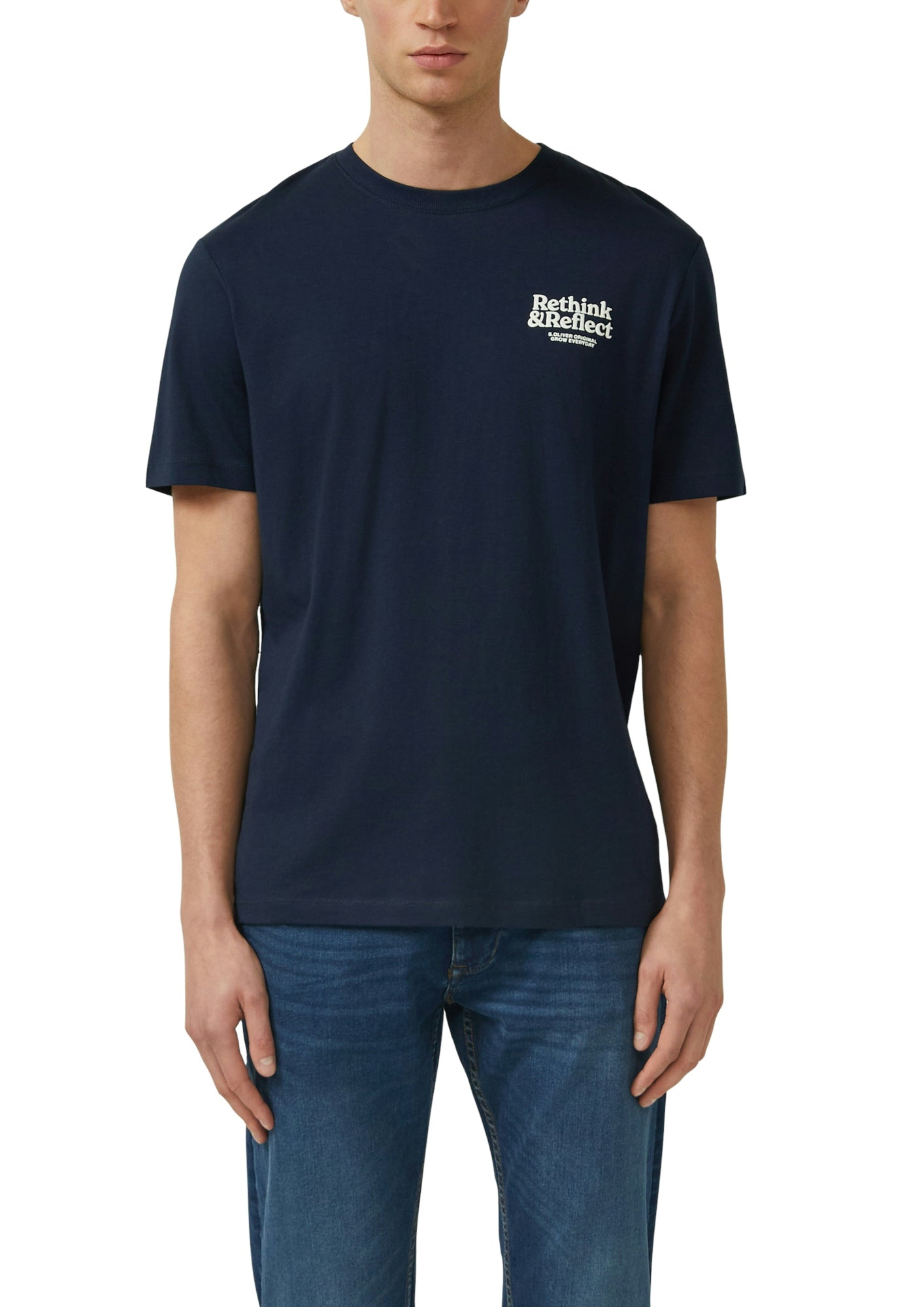 s.Oliver T-Shirts  dunkelblau