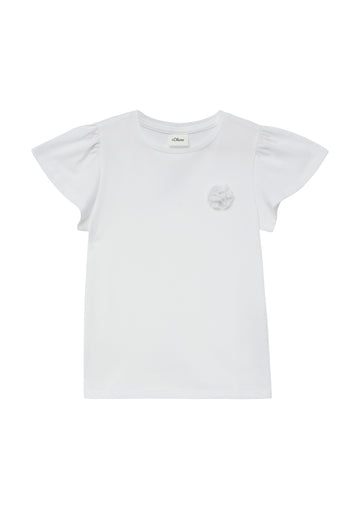 T-Shirt mit Volantärmeln