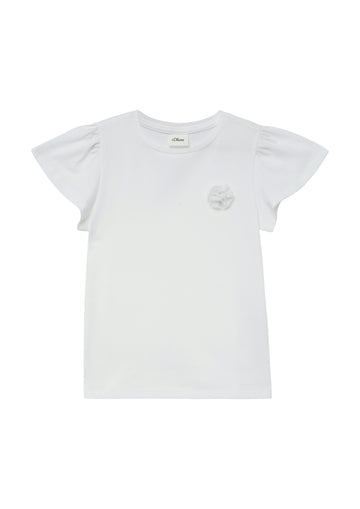 T-Shirt mit Volantärmeln