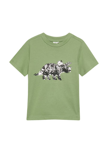 T-Shirt mit Wendepailletten