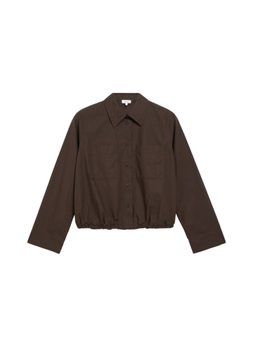 Verkürzte Bluse mit O-Shape