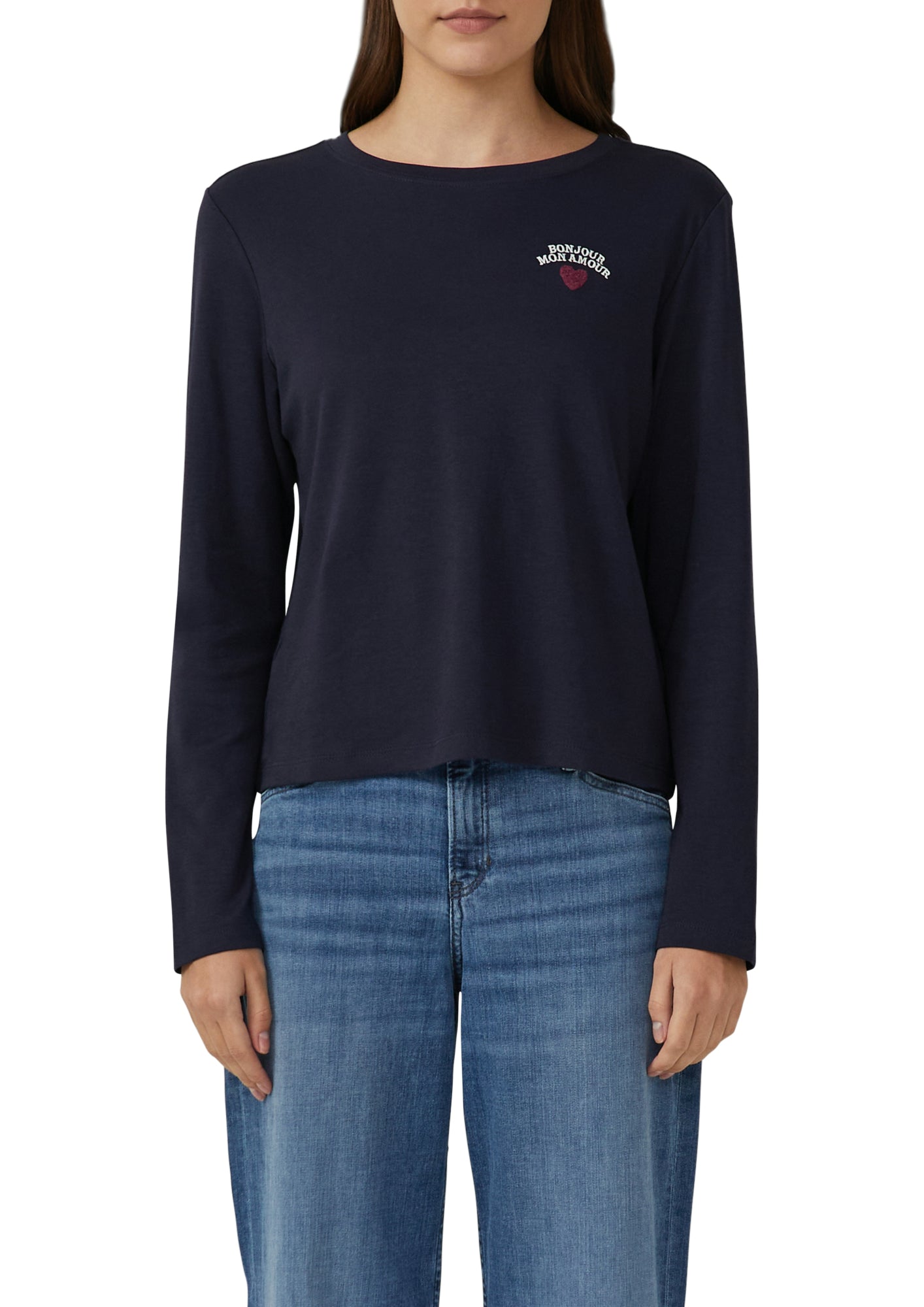 s.Oliver Langarmshirts  dunkelblau