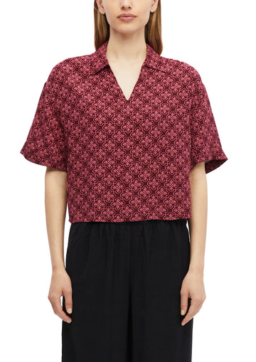 Viskosebluse im Boxy Fit