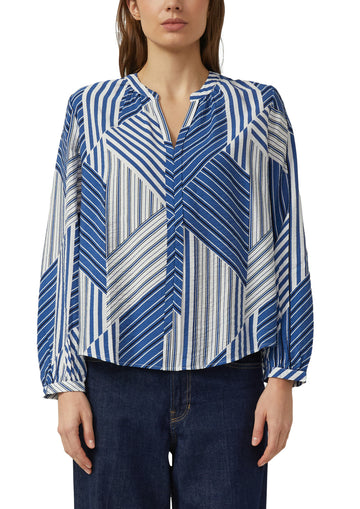 Viskosebluse mit Raffung