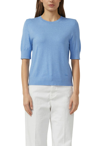 Weicher Kurzarm-Strickpullover