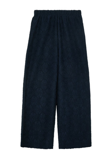 Wide-Leg-Hose mit Strukturmuster