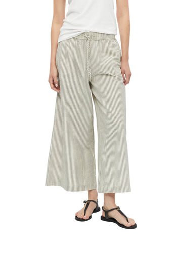 Wide Leg Hose aus Seersucker