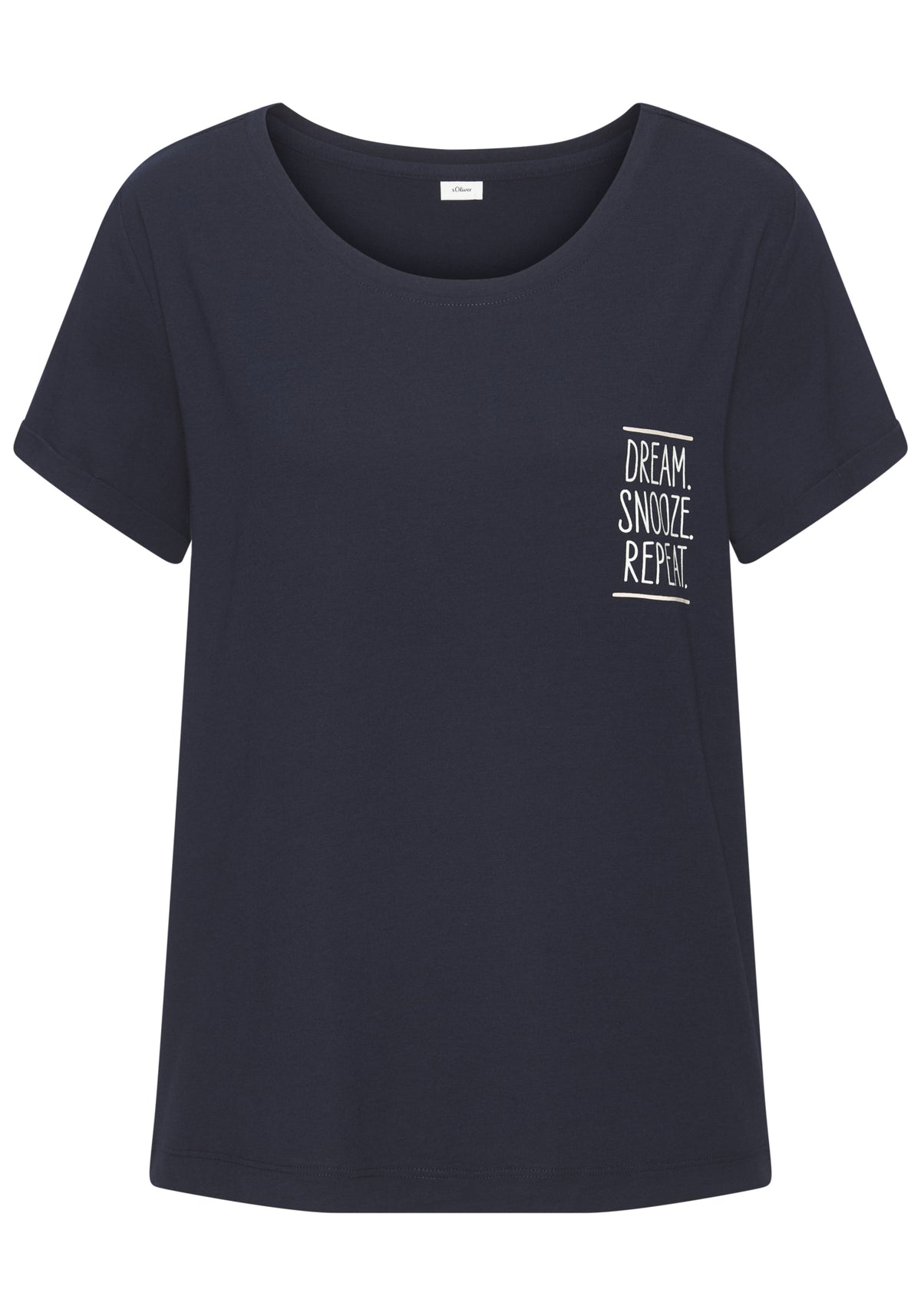 s.Oliver Pyjamashirts  dunkelblau