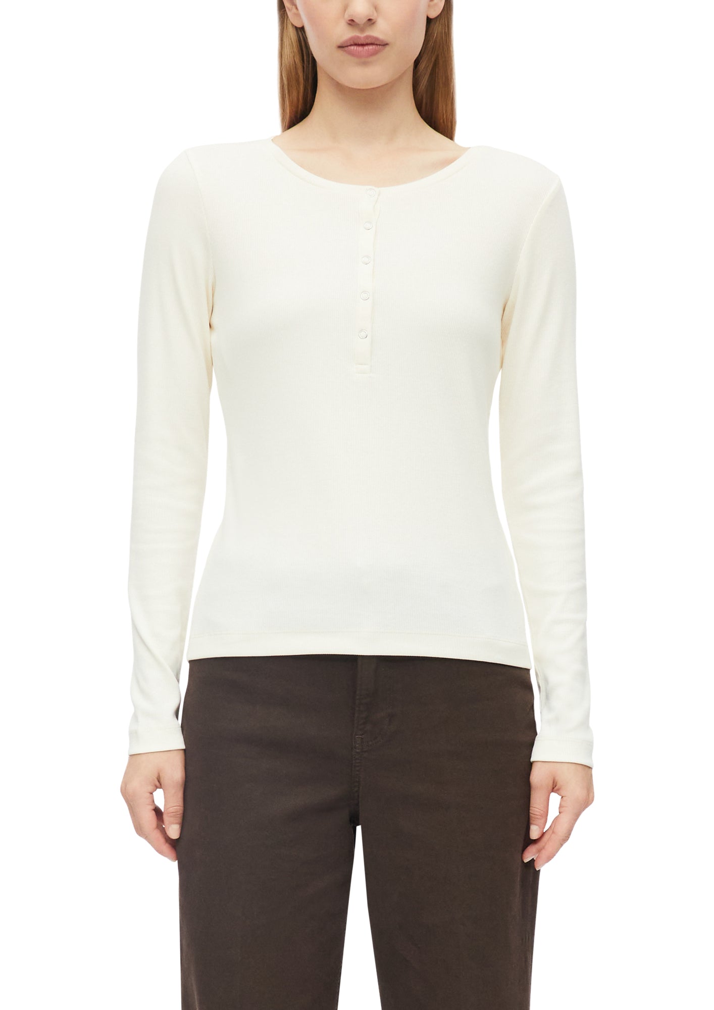 s.Oliver Langarmshirts  creme