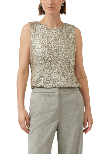 Blusentop mit Pailletten
