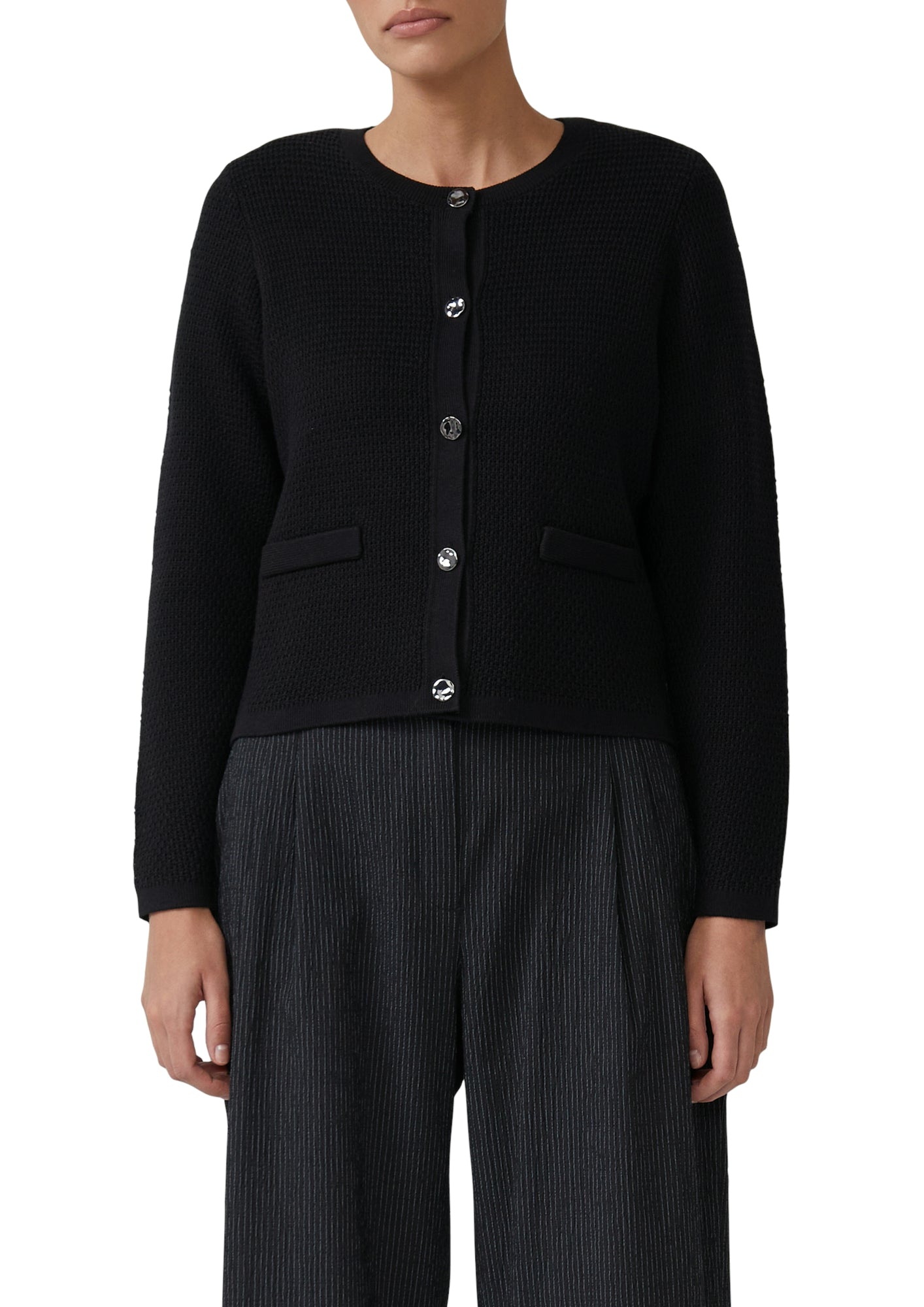 s.Oliver BLACK LABEL Strickjacken  schwarz