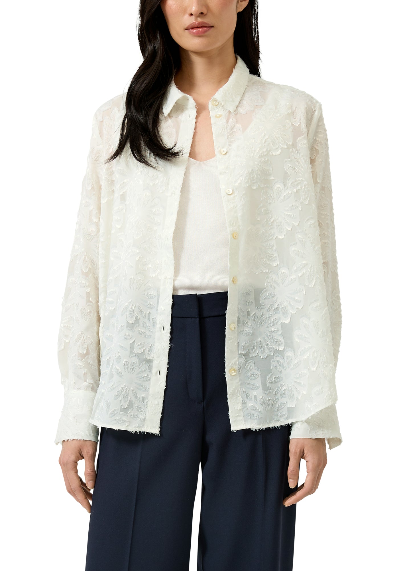 s.Oliver BLACK LABEL Hemdblusen  creme