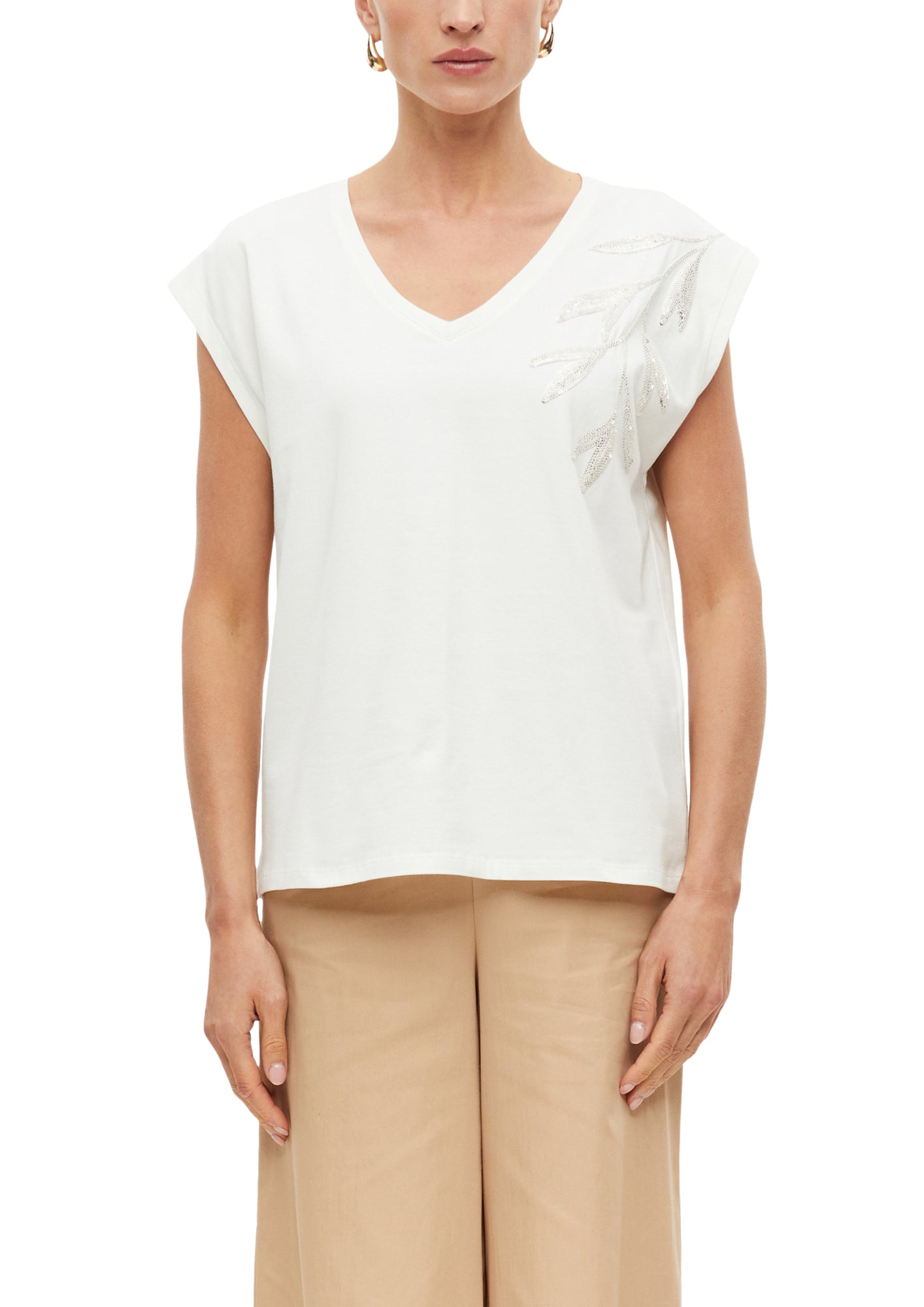 s.Oliver BLACK LABEL T-Shirts  weiß