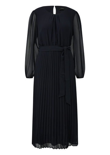 Midi-Chiffonkleid