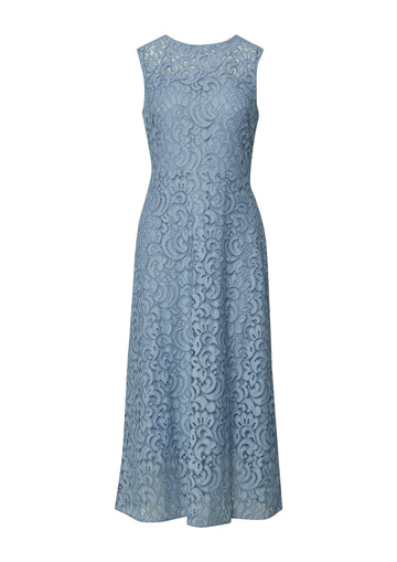 Midikleid mit Spitzendetails