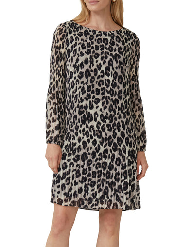 Plissiertes Chiffonkleid