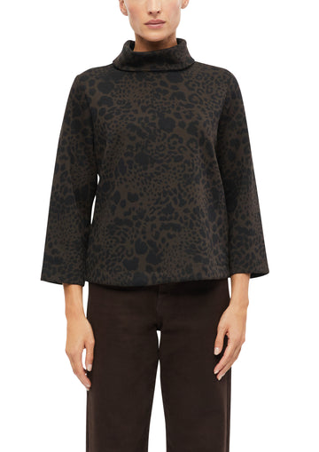 Relaxed Fit Sweatshirt mit Umlegekragen